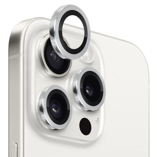 ALLY iPhone 15 Pro/15 Pro Max Kamera Lens Koruma Camı-(5775)