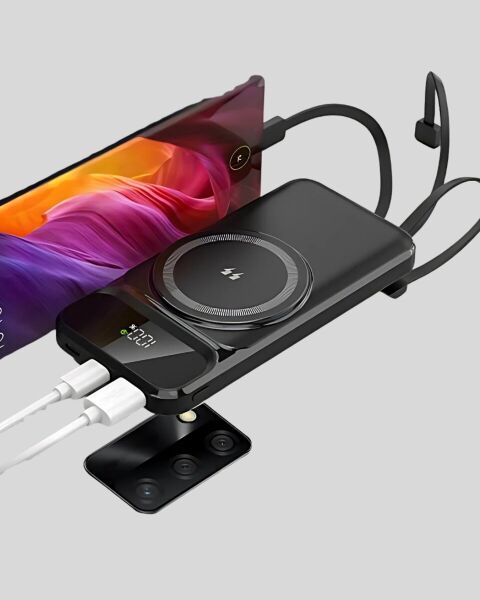 10000 mAh Kablosuz Hızlı Şarj Destekli Powerbank – 15W PD20W Type-C Girişli