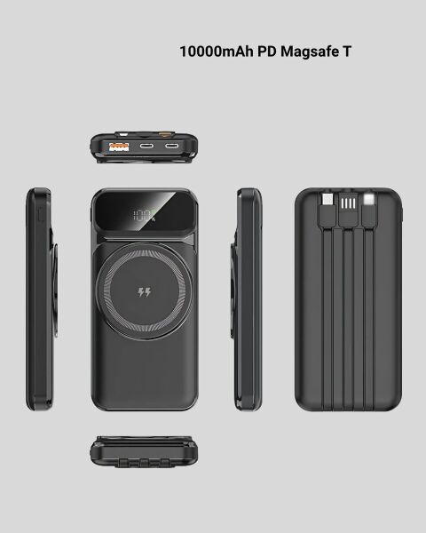 10000 mAh Kablosuz Hızlı Şarj Destekli Powerbank – 15W PD20W Type-C Girişli