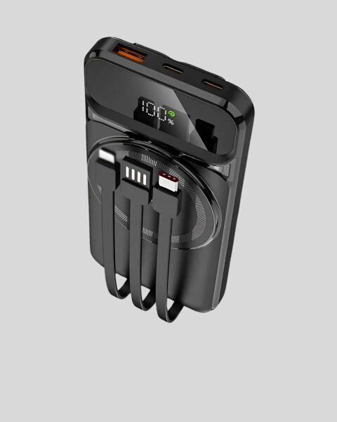 10000 mAh Kablosuz Hızlı Şarj Destekli Powerbank – 15W PD20W Type-C Girişli