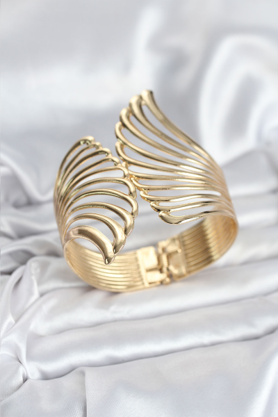 Pirinç Gold Renk Vintage Kadın Bileklik 5886