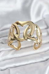 Pirinç Gold Renk Vintage Kadın Bileklik 5886