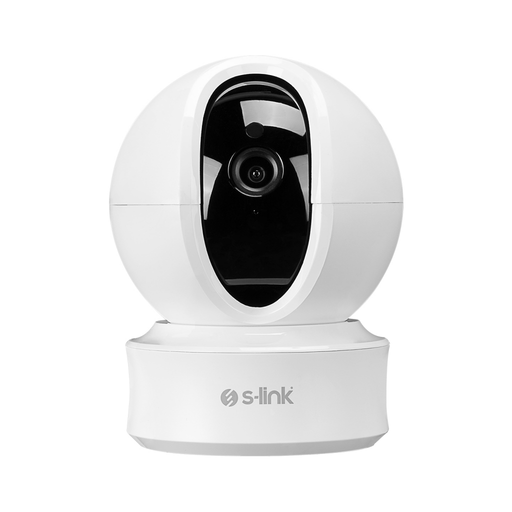 S-LINK SL-IND04 Ev/Bebek Güvenlik Kamerası WiFi 3Mpix 3.6mm Lens 10m. Gece Görüşü Hareket algılama İki Yönlü Ses Micro SD Kartlı TUYA Yazılım(1923)
