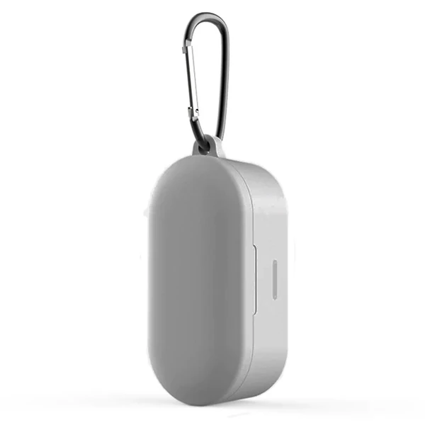 QCY T1S/T2C Bluetooth Kulaklık İçin Silikon Koruma Kılıf+ Anahtarlık-(5775)