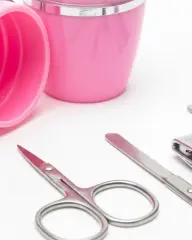 Tırnak Bakım Manikür Pedikür Seti 4 Parça Pembe Pratik Günlük Kullanım