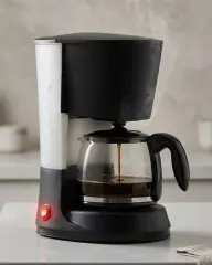 1.2 Litre Filtre Kahve Makinesi Damlama Emniyetli Cam Karaflı