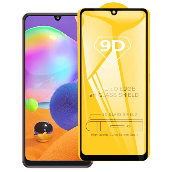 ALLY SM Galaxy A31 9D Full Glue Tempered Cam Ekran Koruyucu-(5775)
