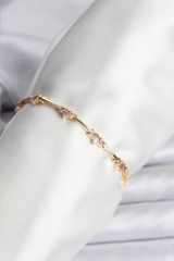 Yıldız Model Gold Renk Pirinç Bileklik 5886