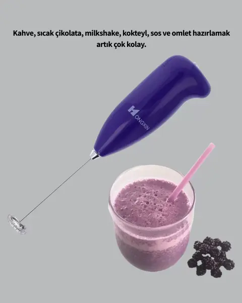 Portatif Kahve Köpürtücü – Latte Cappuccino Milkshake ve Puding Yapıcı