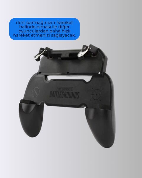 PUBG Mobile Uyumlu Joystick ve Parmak Tetikli Oyun Gamepadi