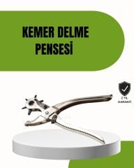 Deride Kemer Çanta Ayakkabı Delme Pensesi 6 Uçlu Döner Başlıklı Tamir Aleti