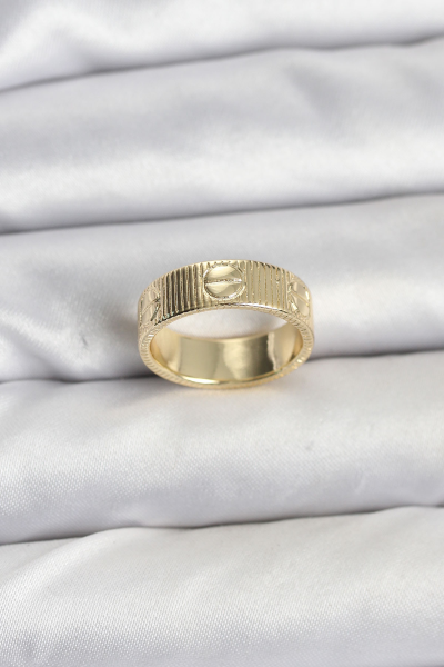 Gold Renk Model Kadın Yüzük 5886