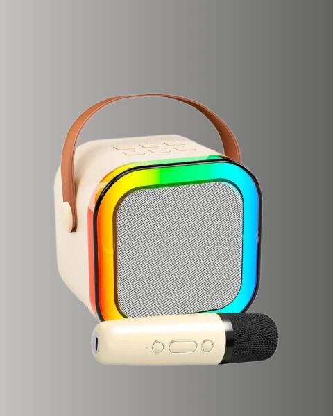 Bluetooth Karaoke Mikrofon ve Hoparlör Seti Taşınabilir
