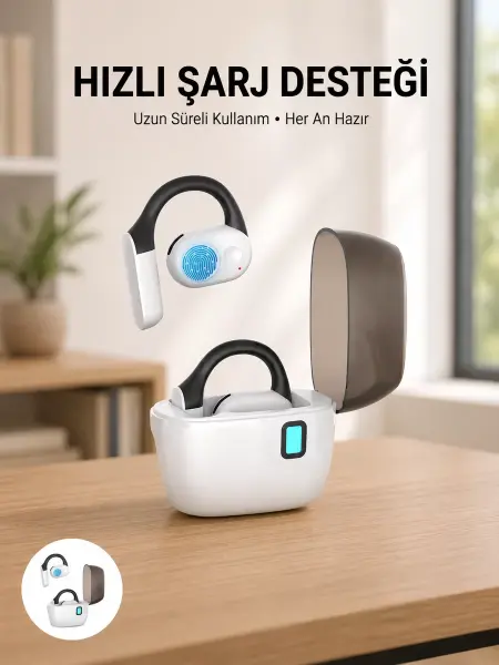 TWS Bluetooth Kulaklık – Otomatik Şarj Taşınabilir Şarj Kutusu Yeni Nesil