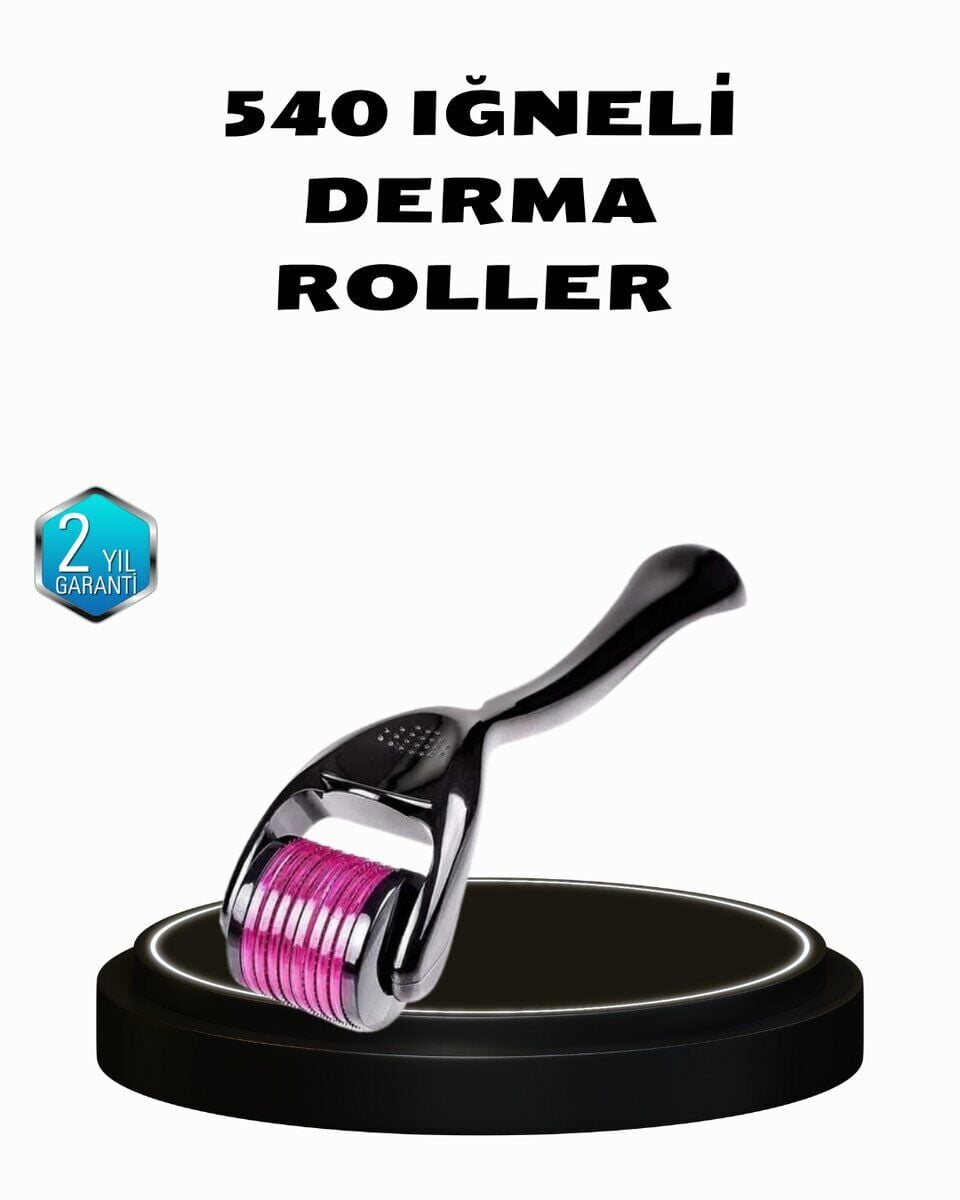 Derma Roller Titanyum İğneli Cilt Yenileyici – Akne Kırışıklık ve Leke Karşıtı