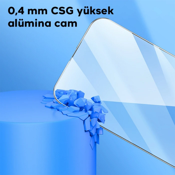 HOCO 9D iPhone 15 Pro Max Tempered Kırılmaz Cam Ekran Koruyucu-(5775)