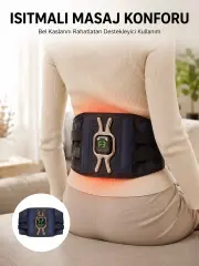 Isıtmalı Bel ve Bacak Masaj Kemeri Vücut Destekli