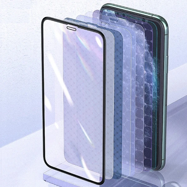 Baseus 0.25mm İPhone 11 3D Curved Full Anti Blue Ekran Koruyucu XR-(5775)