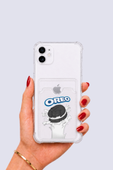 iPhone 12 Kartlıklı OREO Desenli Kılıf