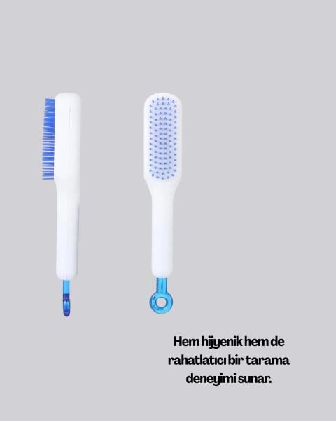 Otomatik Temizlemeli Saç Fırçası – Ergonomik Tasarım Masaj Etkili Elektriklenmeyi Önleyici