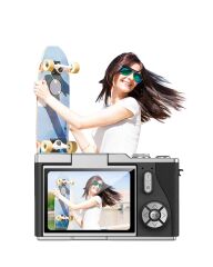 4K Dijital Kamera 48 MP 8X Zoom ve 180 Derece Flip Ekran Vlog Çekim Özellikli