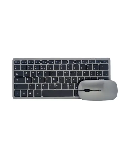 Şarjlı Kablosuz Klavye ve Mouse Seti Kompakt Taşınabilir Tasarım