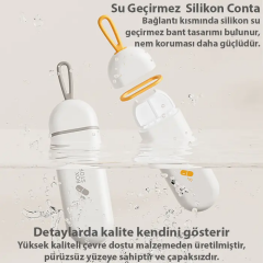 EZERE Taşınabilir 3 Bölmeli Nem Geçirmez Mini Hapİlaç Saklama Kutusu - BPA İçermez-(5775)