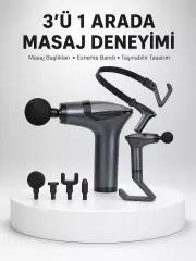Titreşimli Şarjlı Masaj Aleti 3in1 Fonksiyonel Çok Amaçlı Model Yeni Nesil