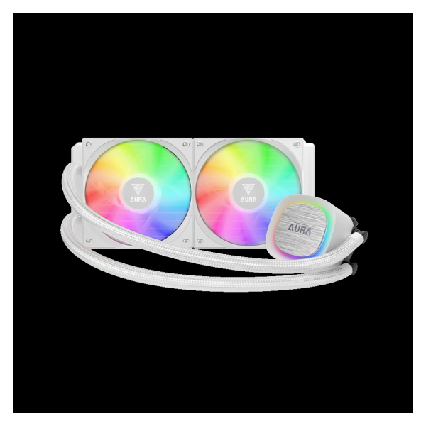 GAMDIAS AURA GL240 V2 WH White Edition 240mm  RGB 2 FanlıCPU Sıvı Soğutma(1923)