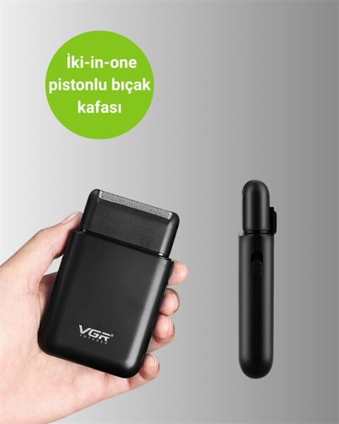 ABS Gövdeli Süper İnce Elektrikli Sakal Kesici – 45 dk Kablosuz Kullanım Yanak Makası Dahil
