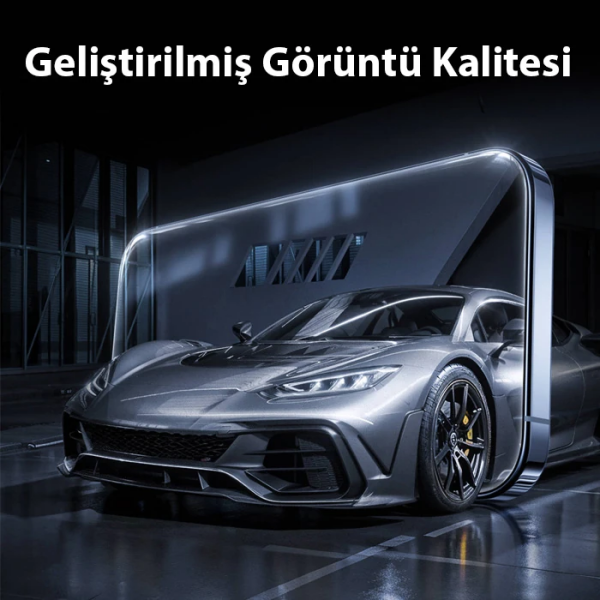 Baseus Crystalline iPhone 14 Pro için Parlama Önleyici Tempered Cam Ekran Koruyucu-(5775)