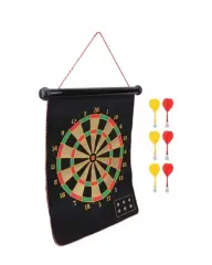 Aile ve Arkadaş Oyunları İçin Manyetik Dart Tahtası 6 Ok Dahil