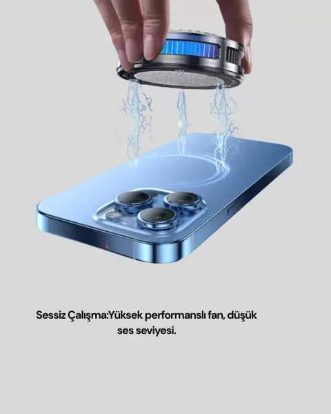 RGB Gaming Telefon Fanı Sessiz Soğutucu Tüm Akıllı Telefonlara Uygun Yeni Nesil