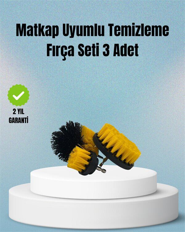 Matkap Uyumlu Temizlik Fırçası – Kablolu ve Akülü Matkaplarla Kullanılabilir
