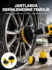 Derinlemesine Temizlik İçin Dayanıklı Kıllı Matkap Fırçası Başlığı