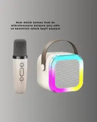 Taşınabilir Karaoke Mikrofon Seti Bluetooth Hoparlörlü Yeni Nesil