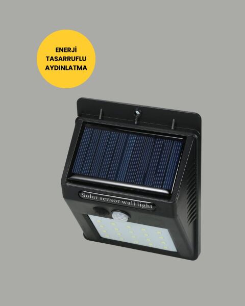 Hareket Sensörlü Güneş Enerjili Dış Mekan LED Lamba 100/144 LED