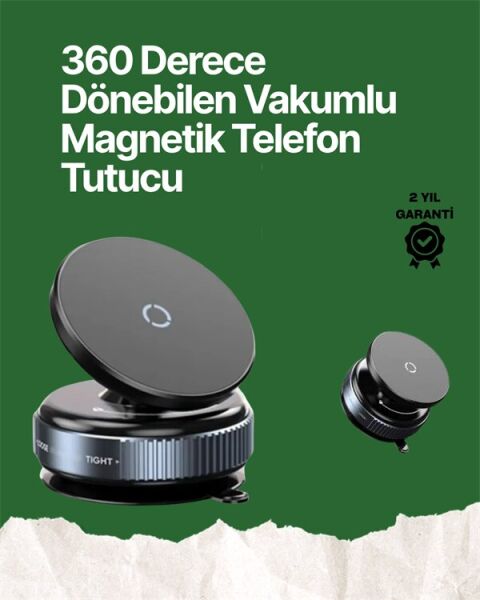 360° Ayarlanabilir Manyetik Araç Telefon Tutucu – Kompakt ve Pratik Tasarım