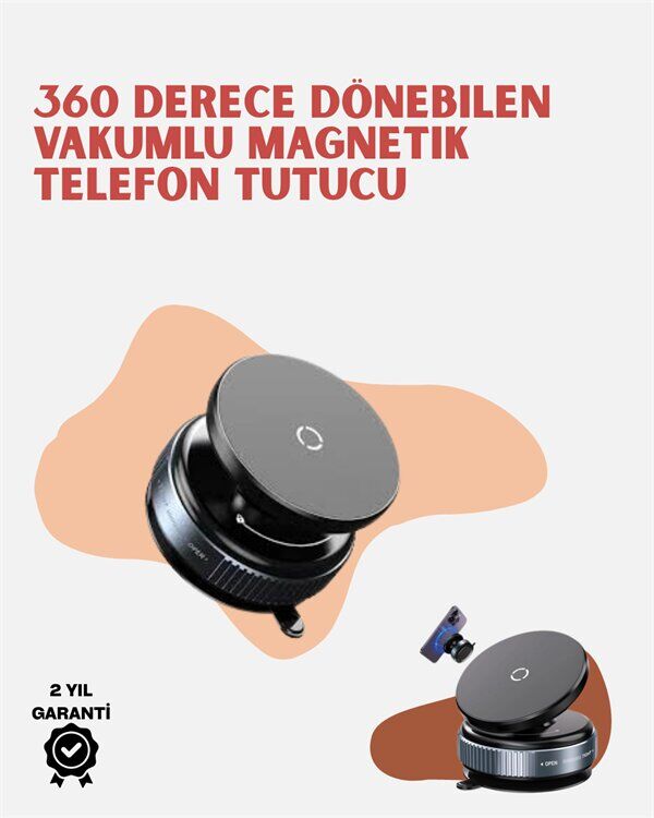 Evrensel Uyumlu Manyetik Araç Telefon Standı – Dayanıklı Alüminyum Gövde