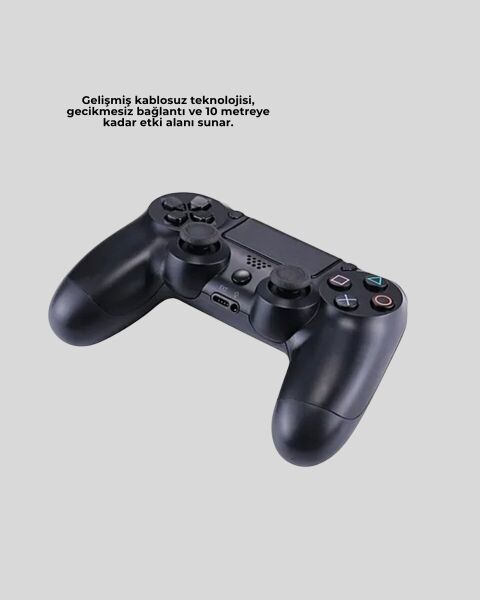 Şarjlı Kablosuz PS4 Oyun Kolu Titreşimli Hassas Kontrol