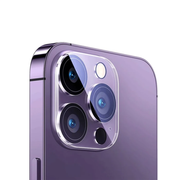Baseus iPhone 15 Pro/15 Pro Max için Crystal Serisi HD Cam Kamera Koruyucu 2 Adet Set-(5775)