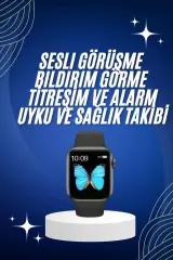 Arama Cevaplayabilen Akıllı Saat Bluetooth Bağlantılı Sosyal Medya Girişli Yeni Nesil
