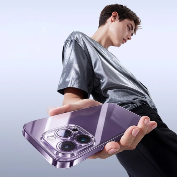 Baseus iPhone 15 Lucent Serisi Ultra İnce Transparan Kılıf-(5775)