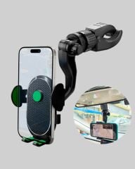 Ayarlanabilir Kıskaçlı Dikiz Aynası Telefon Tutucu Tüm Telefonlarla Uyumlu