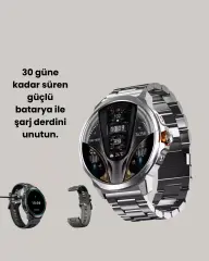 SW80 Akıllı Saat 1.93″ Ultra HD Ekran 700 mAh Batarya 3 Kordon Yeni Nesil