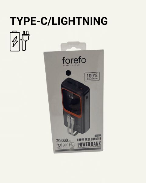 Dijital Ekranlı 20.000 mAh Powerbank | 22.5W Hızlı Şarj + Çoklu Bağlantı Seçeneği