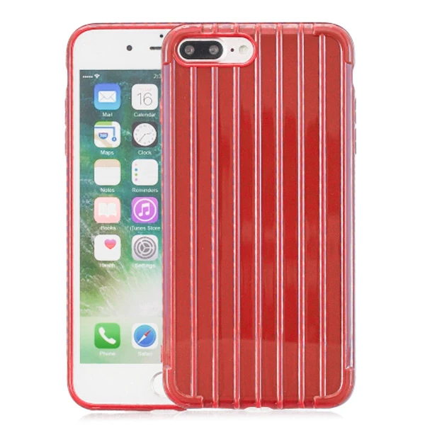 Ally iPhone 8 Plus 7Plus Trunk Lines ince Soft Silikon Kılıf-(5775)