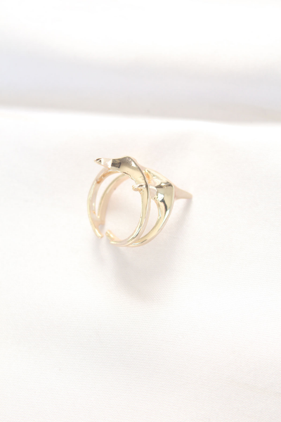 Yıldız Model Gold Renk Ayarlanabilir Yüzük 5886