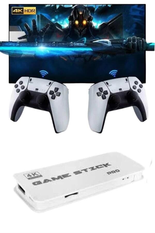 3D 4K HD 2.4G Game Stick 4K Ultra Hd Oyun Konsolu Çift Kollu