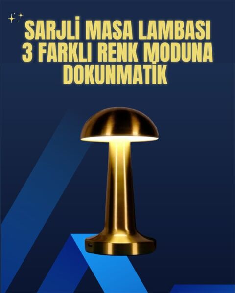 Modern Tasarım Şarjlı Masa Lambası – 1800 mAh Batarya
